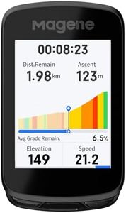Magene C606 Wireless Navigation GPS Bike Computer, Offline Map, 2.8” Color Touchscreen, WiFi Bluetooth ANT+ Cycling Computer, 11 Languages, IPX7 waterproof