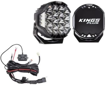 Kings 9" Lethal Pro Driving Lights (Pair) + Lethal pro Harness