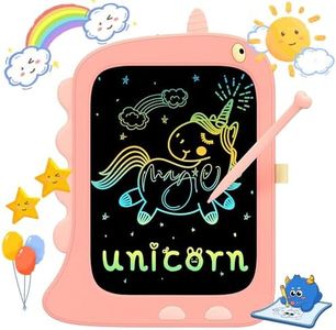 TEKFUN Tablet de Escritura LCD 8,5 Pulgadas, Tablero de Dibujo Pizarra Magnetica Infantils, Unicornio Juguetes Regalo Niña Niño de 3 4 5 6 Años Niños (Rosa)