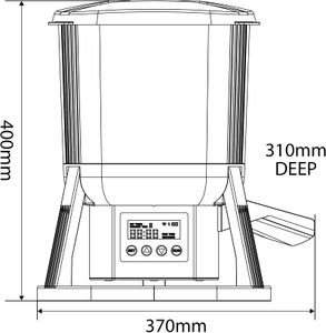 Evolution Aqua EvoFeed Automatic Fish Feeder – Outdoor Battery-Powered Pond Food Dispenser with Timer