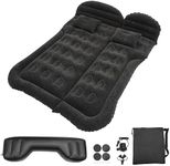 X AUTOHAUX Universal Inflatable Car SUV Air Mattress Bed Kit PVC Flocking Black