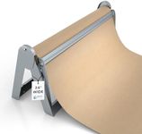 Paper Roll Dispenser and Cutter - Long 24" Roll Paper Holder - Great Butcher Paper Dispenser, Wrapping Paper Cutter, Craft Paper Holder or Vinyl Roll Holder - Wall Mountable