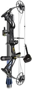 Sanlida Archery Dragon X8 RTH Compound Bow Package for Adults and Teens,18”-31” Draw Length,0-70 Lbs Draw Weight,up to IBO 310 fps,No Bow Press Needed,Limbs Made in USA,Limited Life-time Warranty