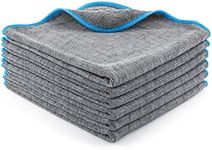 LICARGO® 6x Premium Microfibre Cloths with 380 GSM - Extremely Absorbent and Super Soft - Lint Free Microfibre Cloth Car Polishing Cloth, Microfibre Car Cleaning Cloths - 40x40 cm