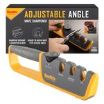 Smiths Adjustable Manual Knife Sharpener, Grey/Yellow