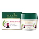 Biotique Onion Black Seed Hair Mask, Ideal For Hair Fall Control, 175 Gram | Hair Nourishment, Hairfall - Onion, Black Seed