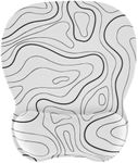 EooCoo Ergonomic Mouse Pad with Wrist Support, Mousepad with Memory Foam Wrist Rest and Non-Slip Base for Computer, Cafe, Home & Office, 9.64 x 8.26 in Office Desk Accessories