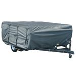 GEARFLAG Pop-up Camper Cover Reinforced Windproof Side-straps Triple-layers Anti-UV Water-Resistance Heavy Duty for Trailer RV Motorhome (Fits 8' - 10')