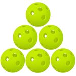 Lixada Pickleball Balls with 26 Small Precisely Drilled Holes for Indoor Court