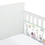 BreathableBaby, Classic 3mm Breathable Mesh Liner For Cots with 120x60cm or 140x70cm Mattress, Rainforest, Covers 2 Sides, Non-Padded Single Layer Cot Bumper Alternative, Safety Tested