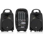 Behringer EUROPORT PPA500BT Ultra-Compact 500-Watt 6-Channel Portable PA System