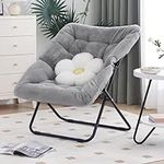 Furlide Comfy Dorm Chair, Soft Faux