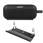 TXEsign Desktop Holder for Bose New SoundLink Flex 2nd Gen/Bose SoundLink Flex Bluetooth Speaker, Table Base Stand Display Stand Acrylic Speaker Stand Mount with Cable Management Groove (Black)