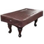 GSE Games & Sports Expert Billiard Pool Table Covers, 7'/8'/9' Heavy Duty Leatherette Pool Table Covers, Waterproof & Tearproof Cover for Pool Table (Several Colors Available, Brown - 9ft)