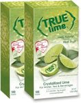 TRUE LIME Water Enhancer, Bulk Dispenser Pack, 0 Calorie Drink Mix Packets, Sugar Free Flavoring Powder, Water Flavor Made with Real Limes, 100 Count (Pack of 2)