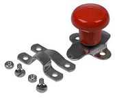 67.094.060 Red Deluxe Tractor Steering Wheel Spinner Knob, Includes Hardware and Two Brackets for Regular and Deep Spoke Wheels