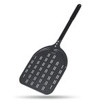 VIKCOLEE Perforated Pizza Peel, 12 x 14 Inch Rectangular Pizza Turning Peel, Professional Anodized Aluminum Turning Pizza Spatula, 26 inch overall