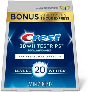 Crest 3D Whitestrips Professional Effects, Whitestrip 3D White, Teeth Whitening Strip Kit, 44 Strips (22 Count Pack), Crest Teeth Whitening Strips, Teeth Whitening Kit