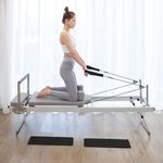 ARKANTOS Foldable Pilates Reformer, Pilates Machine, Pilates Equipment for Gym Workout and Home Use, Suitable for Intermediate and Beginners Users (Grey)