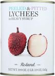 Roland Whole Lychees in Heavy Syrup (20 oz Cans) 2 Pack