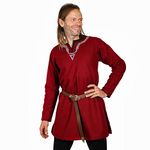 Mythrojan EMBROIDERED WOOLEN VIKING TUNIC Medieval Vikings LARP Wool