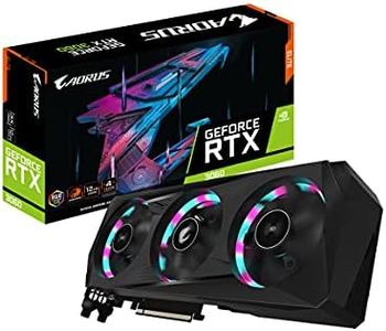 GIGABYTE AORUS GeForce RTX 3060 Elite 12G (REV2.0) Graphics Card, 3X WINDFORCE Fans, 12GB 192-bit GDDR6, GV-N3060AORUS E-12GD Video Card
