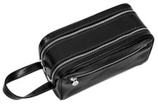 Leather Toiletry Bag - Dopp Bag - Skincare Bag - Italian Cosmetic Bag - Trousse de Toilette en Cuir - Time Resistance