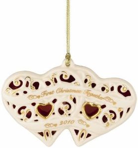 2010 juntos para Navidad adorno de corazón por Lenox