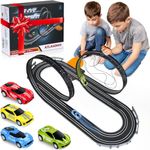 Atlasonix Slot Car Race Tracks Sets - Slot Cars, Race Tracks & Accessories Electric Race Car Track, Dual Electric Race Track for Girls & Boys Age 5 Years+