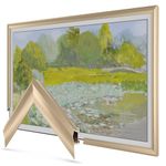 Deco TV Frames Alloy Prismatic - Pale Gold Bezel Compatible ONLY with Samsung The Frame TV (55", Fits 2021-2025 Frame TV)