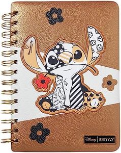 Disney by Britto 160 Pages Midas Stitch Faux Leather Notebook