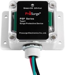 HVAC Surge Protector,Whole Home Surge Protector,Single-Phase,3W+G for 120/240V, 25KA(Surge Capacity per Phase),UL Listed,Green Light