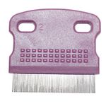 Rosewood Soft Protection Mini Flea Comb, For Dogs & Cats, Lavender