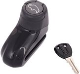 Abus Wv01Rca07890 Solid Cast Metal Motorcycle Disc Brake Key Lock With 2 Keys (Black)