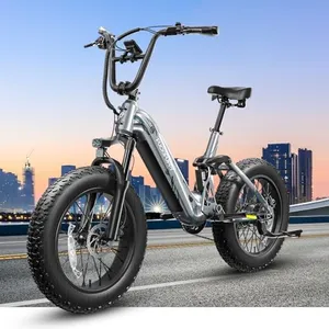 PUCKIPUPPY Corgi Electric Bike for Adults 960W, 48V 20Ah Battery Ebike, New Longitudinal Suspension Ebike, 20'' Fat Tire Full Suspension Mountain E Bike, 28MPH & 80Miles Range, Display, 7 Speed
