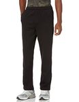 Amazon Essentials Men's Fleece Sweatpants, Black, Large