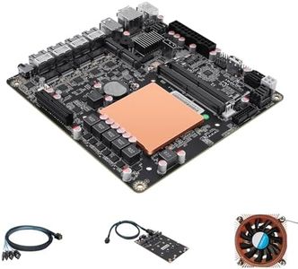 StoneStorm 6-Bay NAS Mini-ITX Motherboard with Pentium 8505 5-core Processor, 4 2.5GB LAN Ports, 6 SATA3.0, Dual DDR5, 6 M.2 NVMe, Dual 4K Display, 5 USB