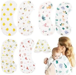 ZIXNEXKOO Baby Burp Cloths Premium Organic Cotton 6 Layers Boy Girl Burp Cloes Absorbent Spit-Up Cloths Hypoallergenic & Chemical-Free Nursing Mom Essential 6 PCS