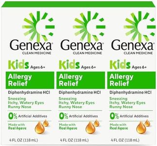 Genexa Kids Allergy Medicine Made Clean, Agave Flavor, 4 fl oz, 3 Pack