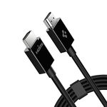 Spigen 8K HDMI Cable 6.6ft 48Gbps Ultra High Speed HDMI 2.1 Certified 8K 60Hz 4K 120Hz Dynamic HDR eARC Dolby Vision HDMI for MacBook M2 M1 Pro 2021 Apple Roku Fire Samsung TV Xbox PS5 PS4(Black)