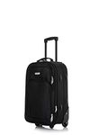 FLYMAX 55x35x20 55x40x20 Cabin Suitcase Luggage Hand Carry on Case Flight Bag Suitcase Travel Fits Fits Easyjet, Ryanair British Airways & Jet 2