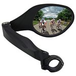 Arkham Bicycle Rearview Mirror, HD Stainless Steel Mirror Generation 2.0, Bicycle Mirror for Handlebar 21-26 mm, Rear View Mirror Bicycle Mirror for e-bike(Right Ellipse)