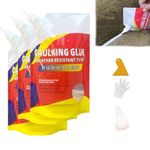 Slab Concrete Crack Waterproof Repair Sealant, Waterproof Insulating Sealant, Quick Drying Filler Sealan, Super Strong Invisible Caulking Glue, for Roof Outdoor Repair (3 pcs)