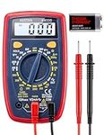 AstroAI Multimeter Digital Multimeter with DC AC Voltmeter and Ohm Volt Amp Tester; Measures Voltage 2000 Counts, Current, Resistance; Tests Live Wire, Continuity