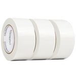 CHUANGSEED 3-Pack White Heavy Duty Duct Tape,2 inchesx30 Yards,Waterproof Packing Tape,Bulk Value for Repairs,Crafts and Sealing