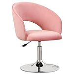 Furnimart Pink Velvet Vanity Chair 