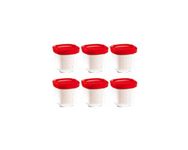 SEB Pack of 6 Yoghurt Maker Pots red