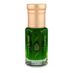 Emerald Musk Perfume Oil Fresh Musky Oriental 6ml Arabian Roll on Perfume Body Oil Bottle by Luxury Scent comes with Velvet Gift Pouch Premium quality UNISEX Attar Fragrance Last long Time