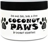 Coconut Essentials | Coconut Paws Coconut Oil for Dogs Skin and Coat, aceite de Coco para Perros, Itching Relief, Hot spot Treatment, Hair Loss | w/Olive & Sunflower Oils | Vet Recommended 8oz