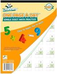 Channie’s One Page A Day Single Digit Addition & Subtraction Workbook for Pre-Kindergarten - 1st Grade Elementary School Students, Single Digit Math Practice, 50 Pages